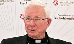 Vorsitzender der Österreichischen Bischofskonferenz bei der Pressekonferenz zur Frühjahrsvollversammlung der Bischöfe am 13. März 2026 in Wien